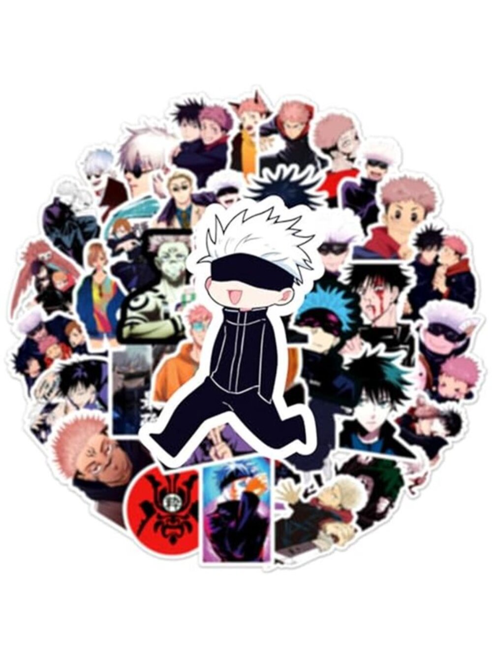 50Pcs Manga Jujutsu Kaisen Stickers Mixed Pack Hot Cartoon Anime Stickers - Picture 6 of 7